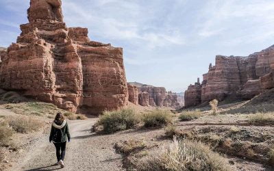 Lugares turísticos de Kazajistán: Charyn canyon y lago Kaindy