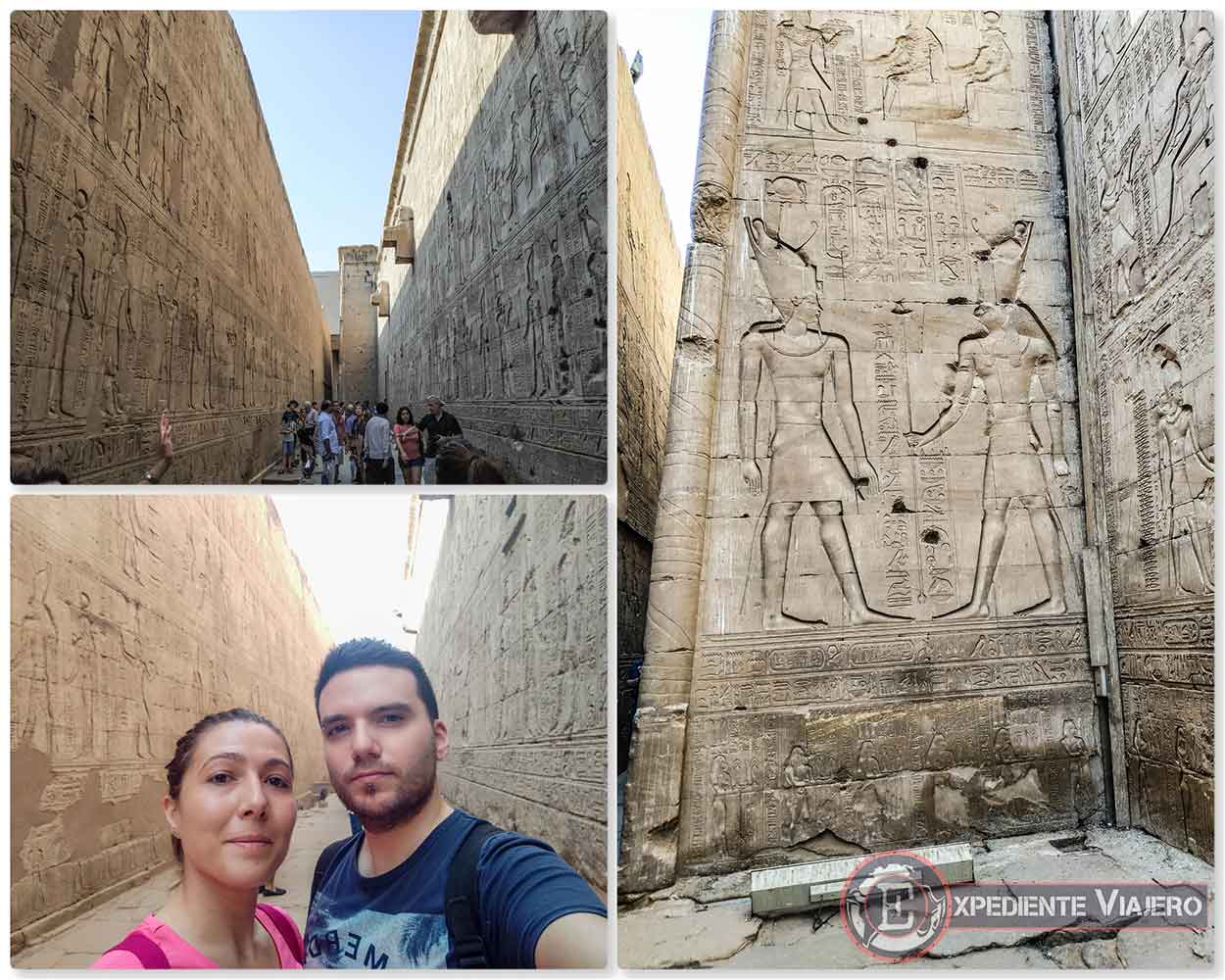 Pasillo exterior del Templo de Horus (Edfu)