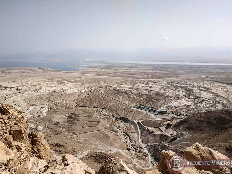 Vistas del Mar Muerto desde el Mirador de la fortaleza de Masada