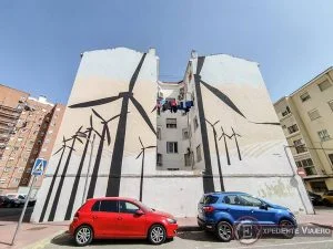 Los grafitis del Quijote en las fachadas de Alcalá de Henares