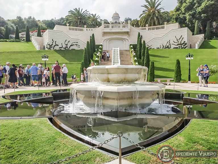 Qué ver en los jardines de Haifa: Jardines colgantes de Bahai desde la terraza inferior