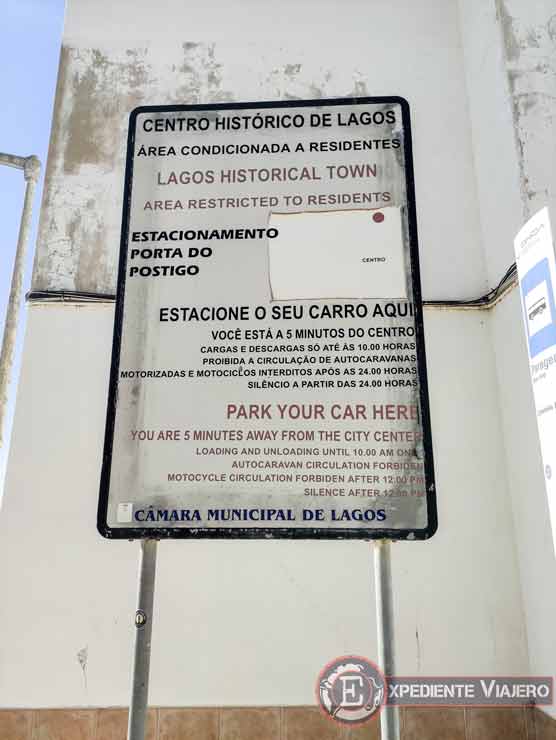 Dónde aparcar en Lagos (Portugal)