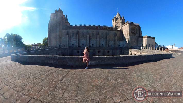 Terraza de la Catedral de Évora. Uno de los mejores sitios que ver en Évora