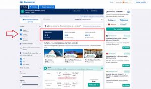 Nuestra opinión de Skyscanner: filtrar los resultados