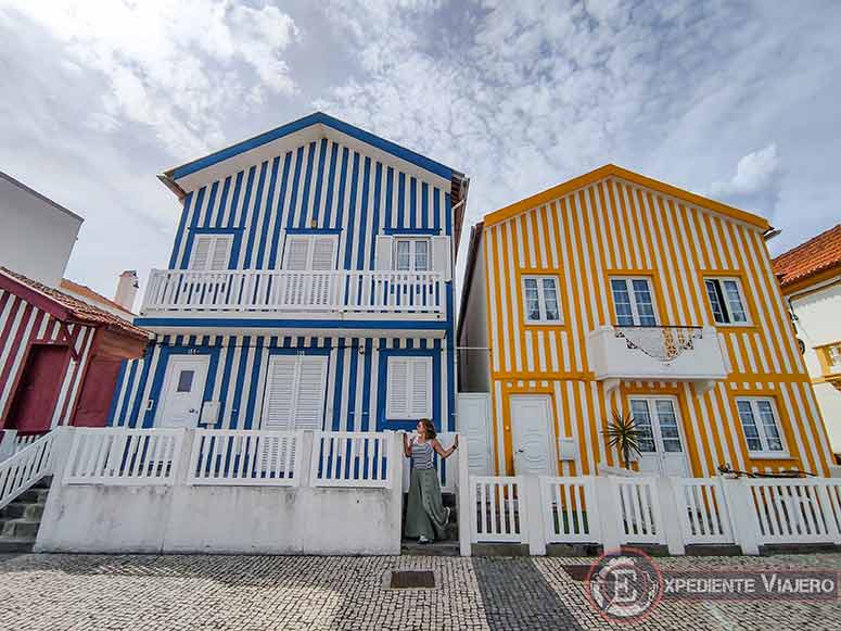 Qué ver en Aveiro y Costa Nova en un dia: casas de colores