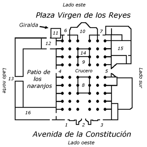 Plano de la Catedral de Sevilla