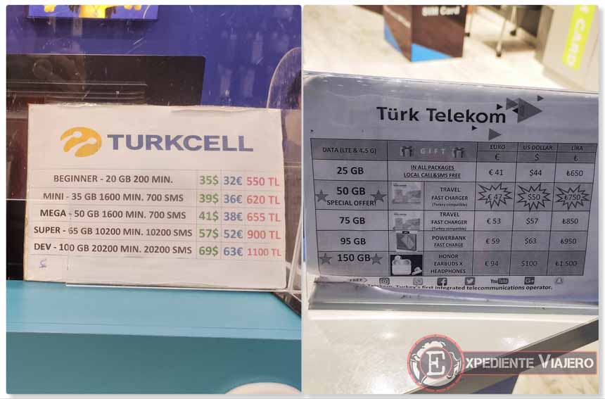Comprar tarjeta SIM en los aeropuertos de Estambul