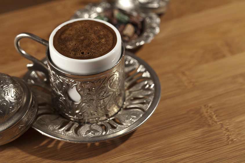 El café, una de las cosas típicas de la cultura turca