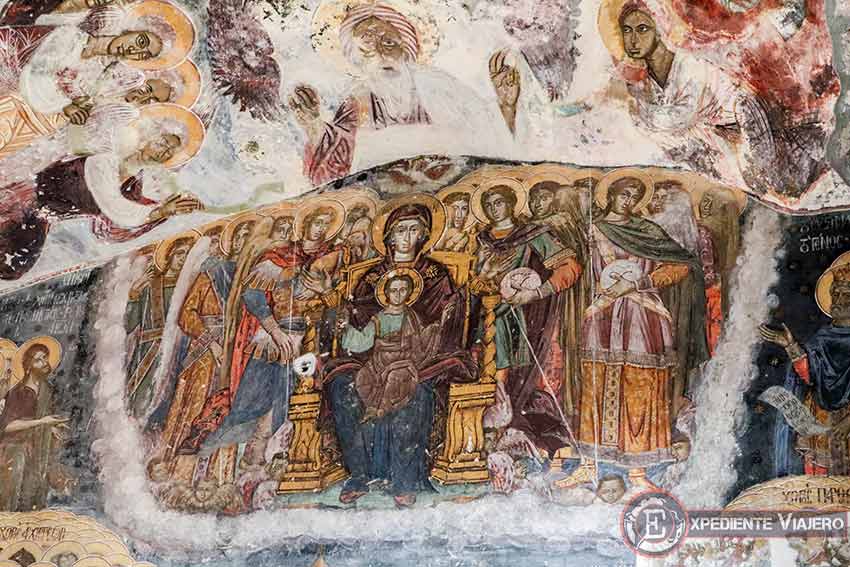 Foto de los frescos del Monasterio de Sumela