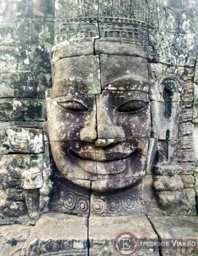 Templos de Angkor: cara en el templo de Bayon