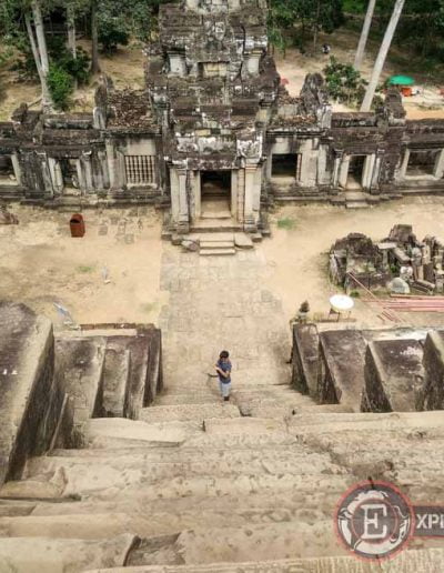 Templos de Angkor: escaleras de Ta Keo