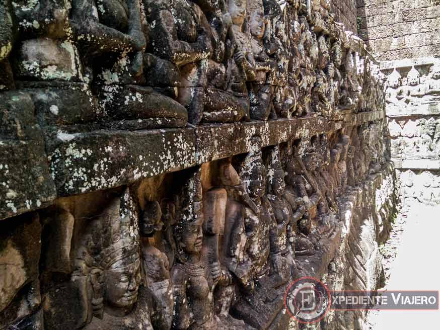 Templos de Angkor: grabado en la Terraza de los Elefantes