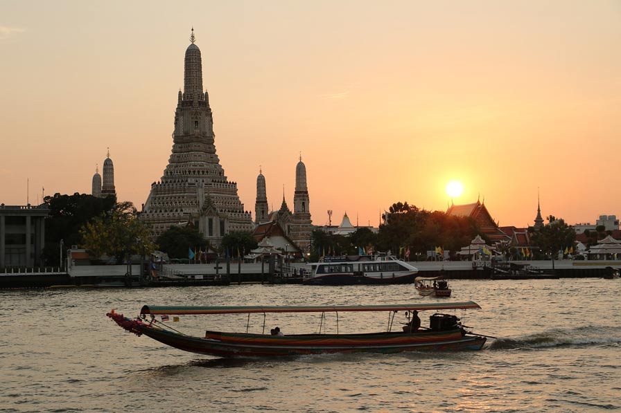 La ribera del río Chao Phraya. La zona más romántica donde dormir en Bangkok