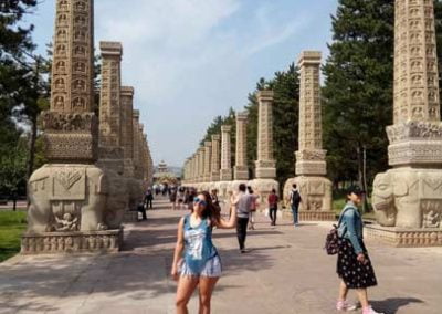Entrada de las Grutas de Yungang en Datong