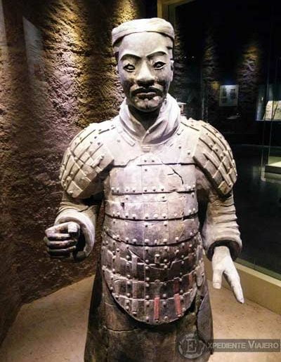 Visitar los Guerreros de Terracota: figura perfectamente conservada