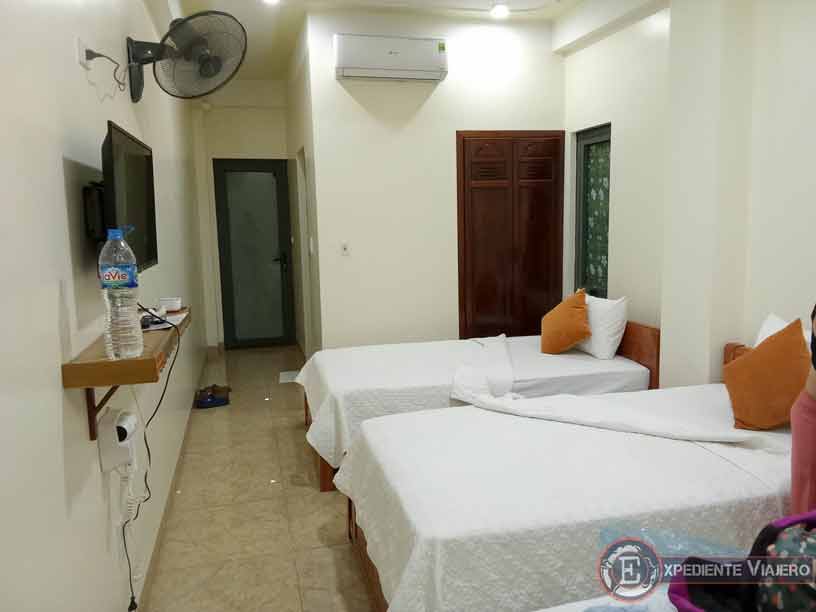 Habitación de nuestro hotel en Ha Giang