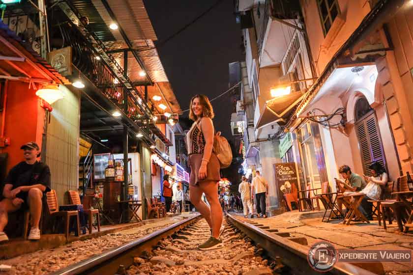Foto de la Calle del Tren, algo que ver en Hanoi en 2 días
