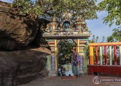 Exterior del Templo Koneswaram de Trincomalee en Sri Lanka