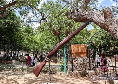 Fusil en el museo del ejército de Trincomalee en Sri Lanka
