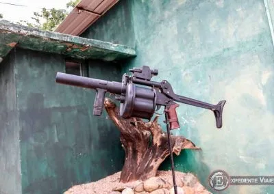 Lanzagranadas en el museo del ejército de Trincomalee en Sri Lanka