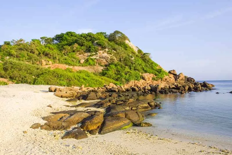 Pigeon Island de Trincomalee en Sri Lanka