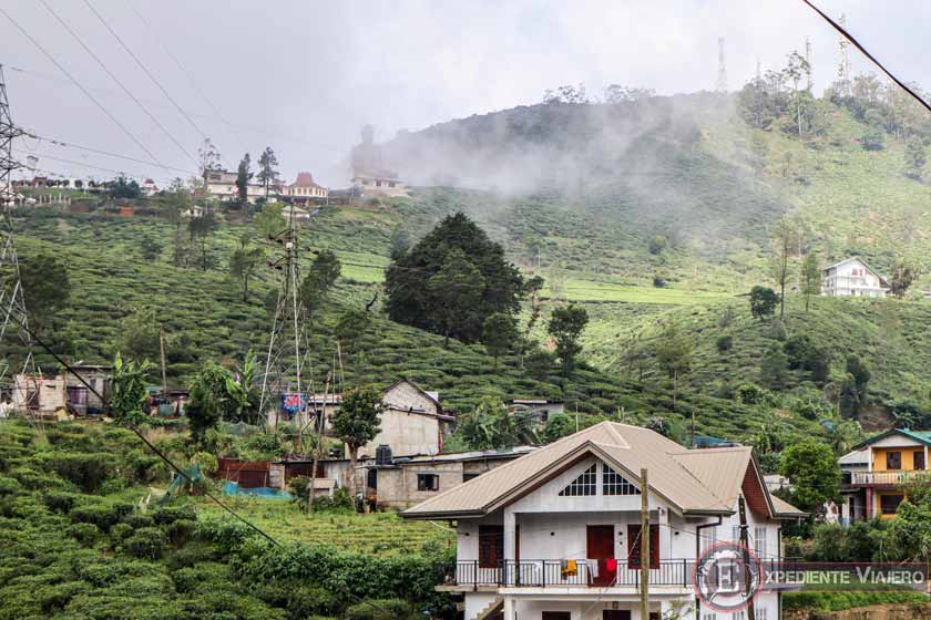 La colina de Single Tree Hill y el templo para tener vistas de Nuwara Eliya (Sri Lanka)