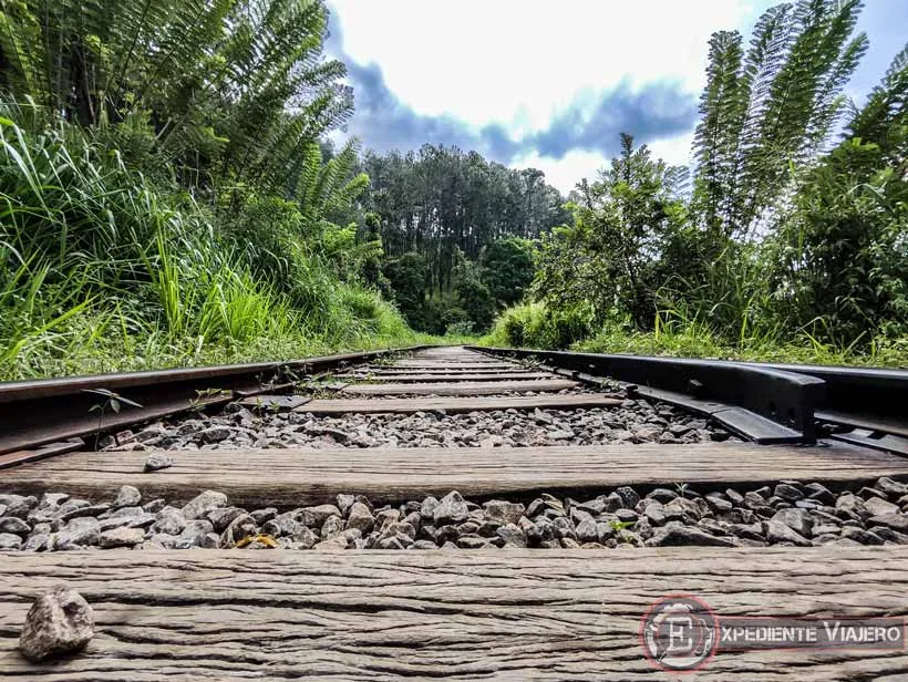 Vía del tren al volver a la estación de Ella, algo que hacer en Ella (Sri Lanka)