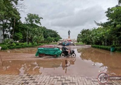 Qué ver en Vientián en 1 día: Parque inundado frente al Mekong