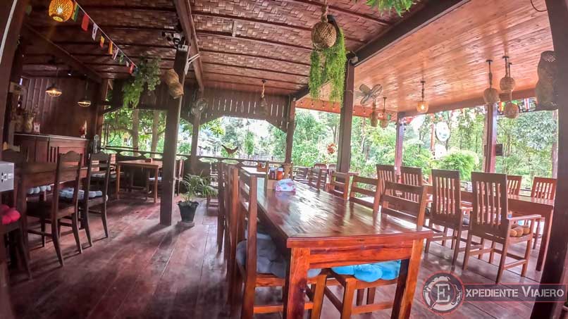Hotel en Konglor Cave durante el Thakhek Loop